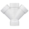 Charlotte Pipe And Foundry Charlotte Pipe Schedule 40 3 in. Hub X 3 in. D Hub PVC Double Wye 1 pk PVC006111000 - alternate 3